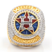 2017 Houston Astros World Series Ring(Silver/C.Z. Logo)